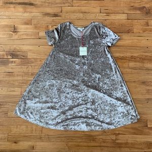 Crushed Velvet Mini Dress